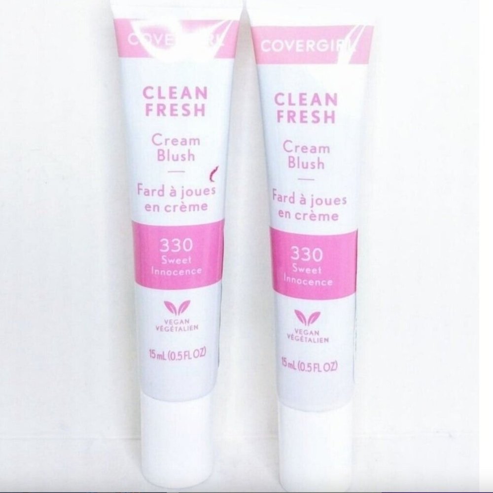(2) COVERGIRL Clean Fresh Cream Blush, Sweet Innocence 0.5 Fl Oz